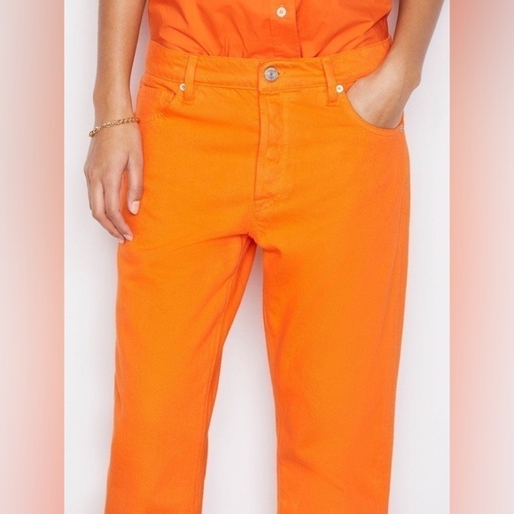 Frame Denim Le Slouch Jean in Orange Crush - Picture 5 of 9